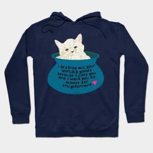 Cat in a Vase Valentine Hoodie